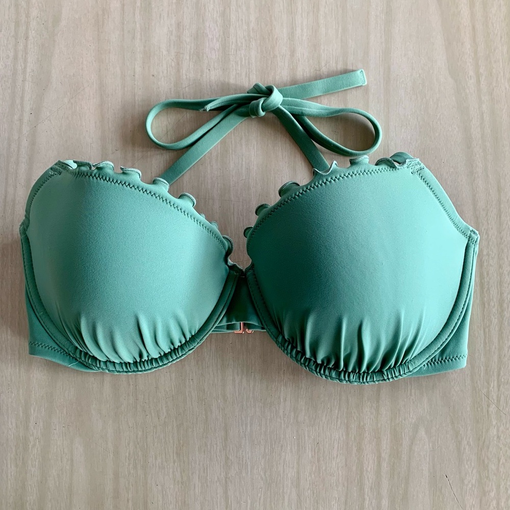 Bikini Top 34DD rose gold accents